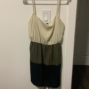 Color block mini dress